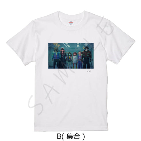 『銀河特急 ミルキー☆サブウェイ』Tシャツ B 集合 ホワイト Lサイズ